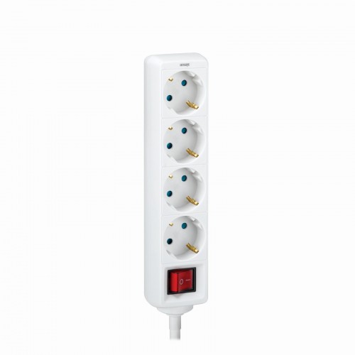 BASE 4 TOMAS TT INT.CABLE 5M BLANCO(FAJ)