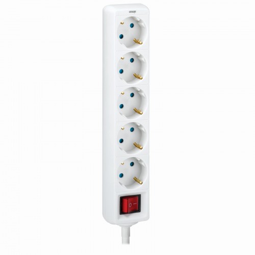 BASE 5 TOMAS TT INT.CABLE 2M BLANCO(FAJ)