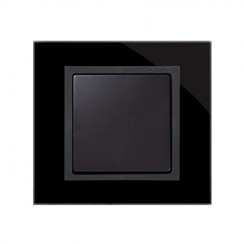Marco para 2 elementos cristal negro interior grafito Simon 82 Nature