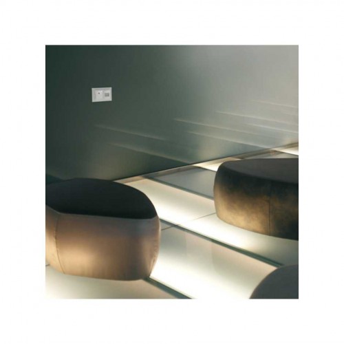 Marco para 2 elementos cristal natural interior blanco Simon 82 Nature