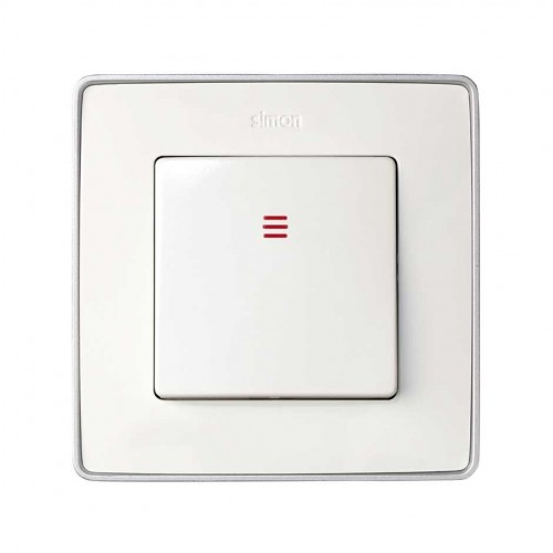 Interruptor unipolar 10 AX 250V~ con luminoso incorporado y sistema de embornamiento rápido
