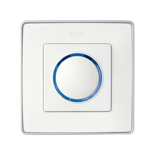 Placa para los mecanismos electrónicos de tacto con luminoso azul blanco Simon 82