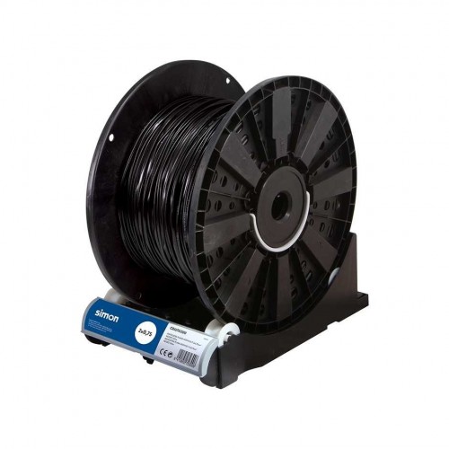 CABLE MANGUERA PLANA H03VVH2-F 2x0,75MM² 300 METROS NEGRO Simon