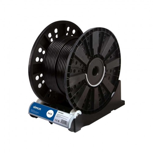 CABLE MANGUERA REDONDA H05VV-F 2x1,5MM² 75 METROS NEGRO Simon