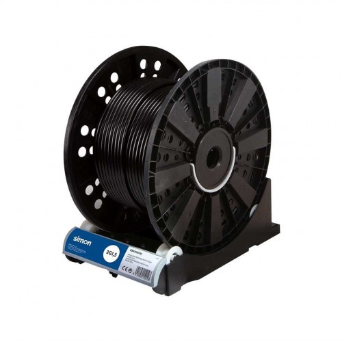 CABLE MANGUERA REDONDA H05VV-F 3G1,5MM² 100 METROS NEGRO Simon