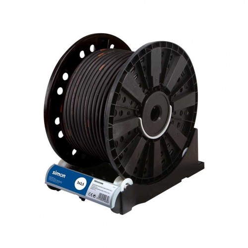 CABLE MANGUERA REDONDA GOMA 3G2,5 NEGRO 80M Simon