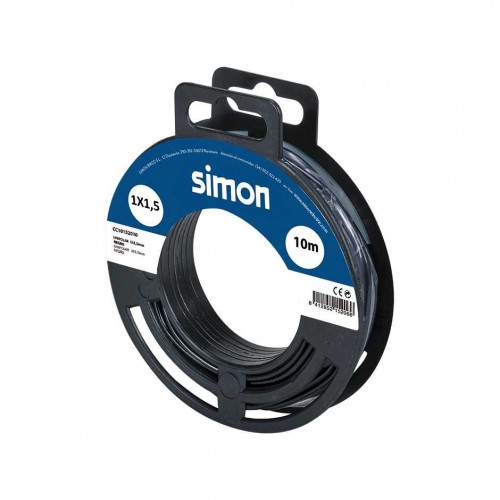 CABLE UNIPOLAR H07V-K 1x1,5MM² 10 METROS NEGRO Simon