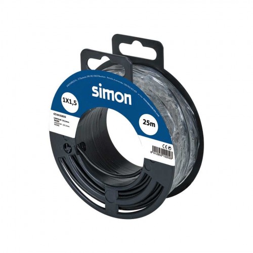 CABLE UNIPOLAR H07V-K 1x1,5MM² 25 METROS NEGRO Simon