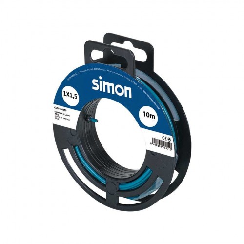 CABLE UNIPOLAR H07V-K 1x1,5MM² 10 METROS AZUL Simon
