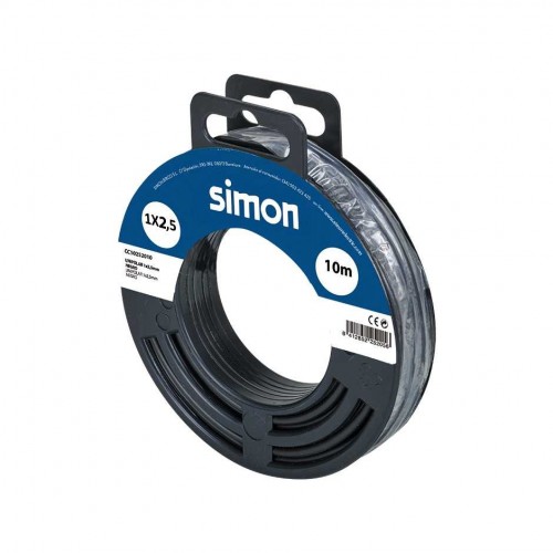 CABLE UNIPOLAR H07V-K 1x2,5MM² 10 METROS NEGRO Simon
