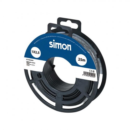CABLE UNIPOLAR H07V-K 1x2,5MM² 25 METROS NEGRO Simon
