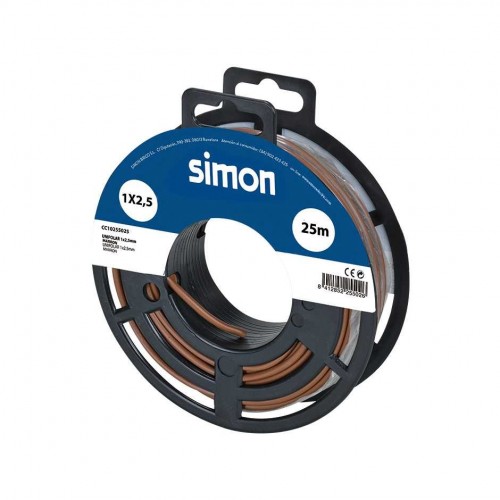 CABLE UNIPOLAR H07V-K 1x2,5MM² 25 METROS MARRÓN Simon