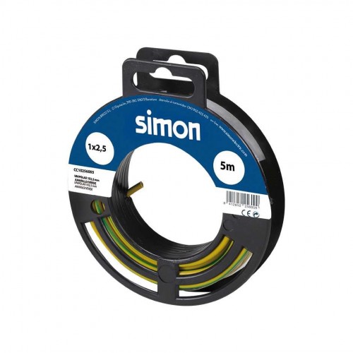 CABLE UNIPOLAR H07V-K 1x2,5MM² 5 METROS AMARILLO/VERDE Simon