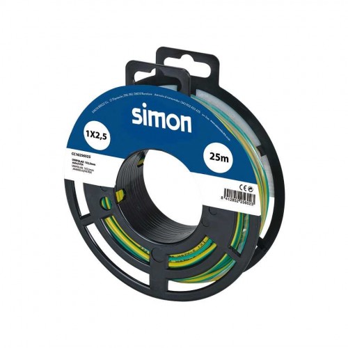 CABLE UNIPOLAR H07V-K 1x2,5MM² 25 METROS AMARILLO/VERDE Simon