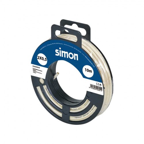 CABLE TELEFÓNICO H05VV-F 2x0,5MM² 10 METROS MARFIL Simon