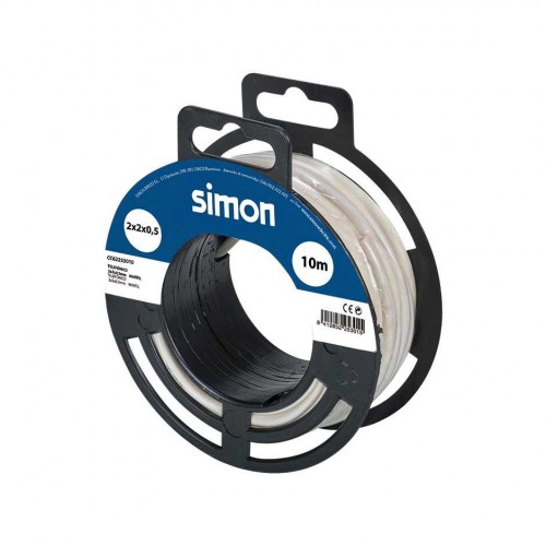 CABLE TELEFÓNICO H05VV-F 4x0,5MM² 10 METROS MARFIL Simon