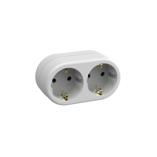 ADAPTADOR DOBLE FRONTAL 16A 250V BLANCO Simon