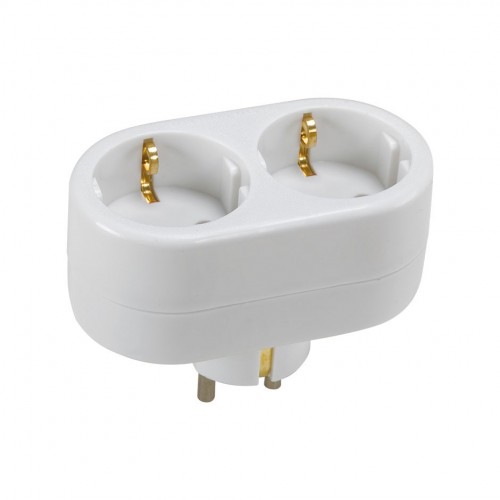 ADAPTADOR DOBLE FRONTAL 16A 250V BLANCO Simon