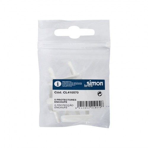 PROTECTOR DE CORRIENTE ENCHUFE SCHUKO 5 UNIDADES Simon Brico