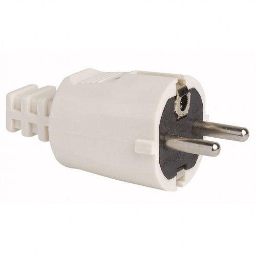 CLAVIJA DE PVC 16A 250V BLANCA SIMON BRICO