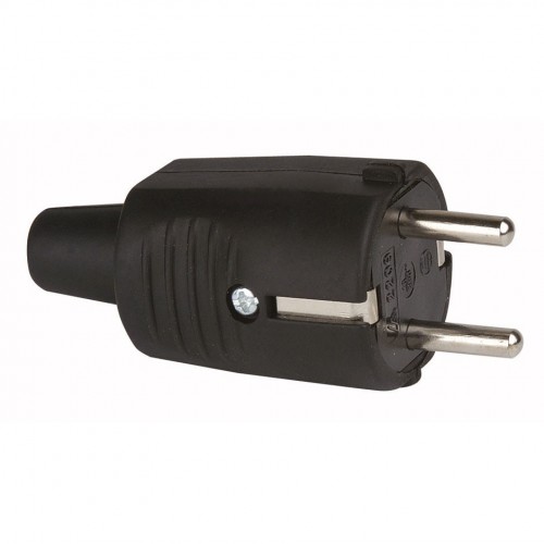 CLAVIJA DE GOMA 16A 230V NEGRA Simon Brico