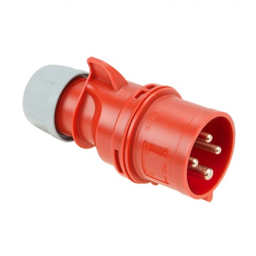 CLAVIJA INDUSTRIAL 3P+T 32A 400V ROJA IP44 Simon Brico