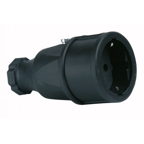 BASE MÓVIL DE GOMA 100% 16A 250V NEGRA Simon Brico