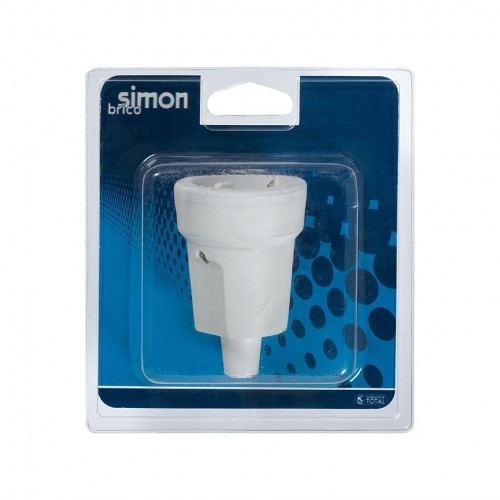 BASE MÓVIL DE GOMA 16A 230V BLANCA Simon Brico