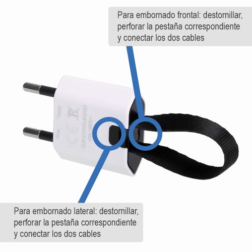 CLAVIJA CON SALIDA FRONTAL Y LATERAL 10A 250V CON SISTEMA DE FÁCIL EXTRACCIÓN SIMON
