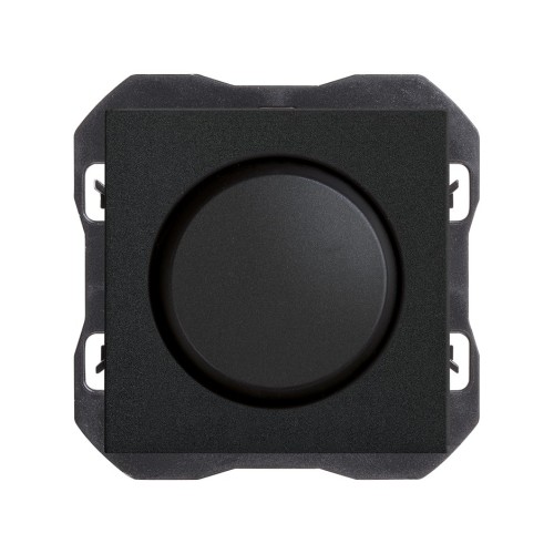 Interruptor regulable 230 V~ de corte de fase 2 hilos negro mate Simon 270