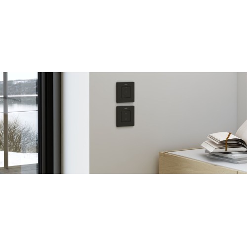Interruptor master regulable 230 V~ negro mate Simon 270