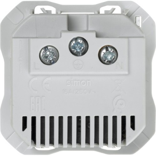 Base de enchufe schuko Simon iO 16A 230 V~ con sistema de embornamiento a tornillo blanco Simon 270