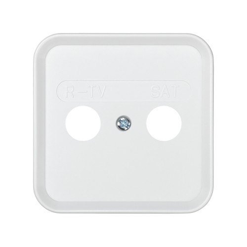 Placa para tomas inductivas de R-TV+SAT blanco Simon 31