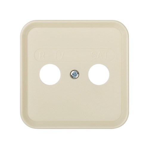Placa para tomas inductivas de R-TV+SAT marfil Simon 31