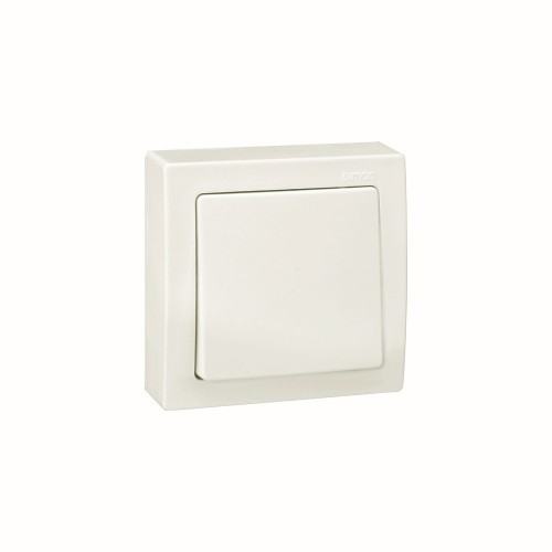 Conmutador monobloc 10 AX 250V~ con sistema de embornamiento a tornillo blanco Simon 73 Loft