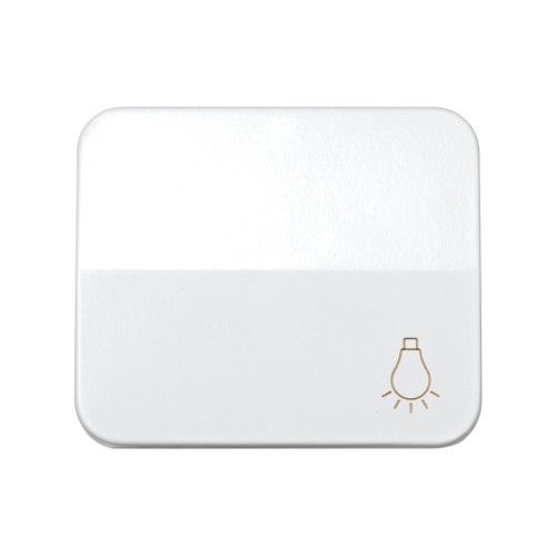 Tecla individual con grabado luz para pulsador blanco Simon 75