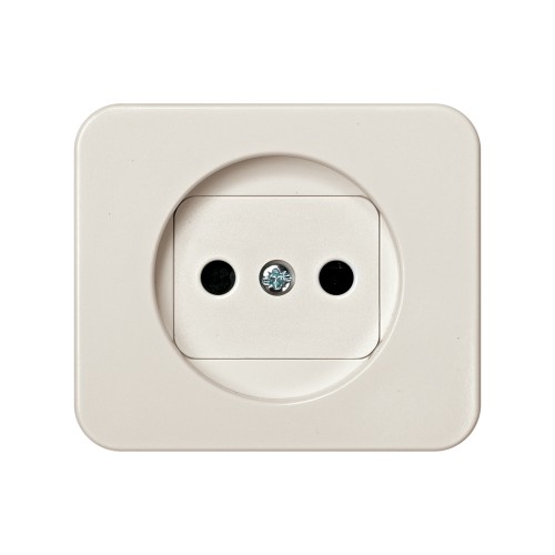 Tapa con dispositivo de seguridad para la base de enchufe bipolar marfil Simon 75