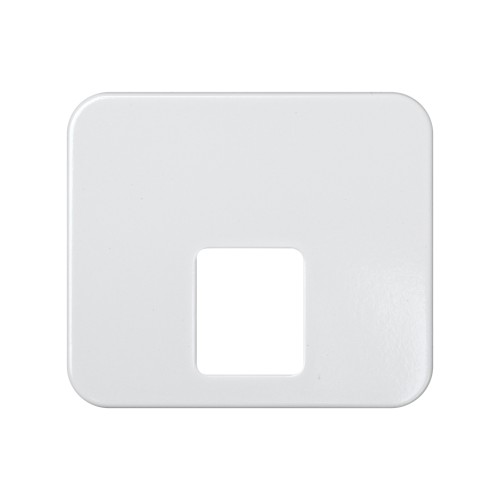 Placa para tomas telefónicas con conectores RJ11 y RJ12 blanco Simon 75