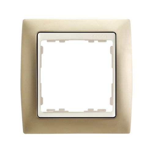 Marco para 1 elemento cava mate interior marfil Simon 82