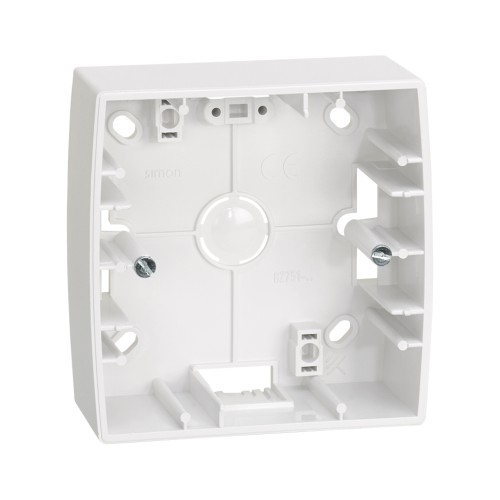 Caja de superficie alta para 1 elemento blanco Simon 82