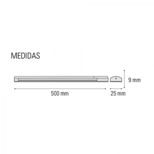 REGLETA LED HIDRA REGULABLE TÁCTIL ESPECIAL BAJO MUEBLE 5W 400 LÚMENES LUZ FRÍA 220-240V 50Hz Simon