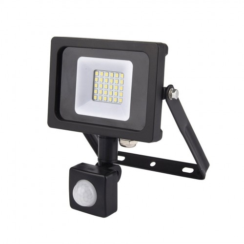 PROYECTOR LED CON SENSOR 10W 900 LÚMENES LUZ FRÍA IP44 (CAJA) Simon
