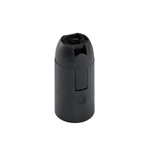 PORTALAMPARAS TERMOPLÁSTICO LISO E-14 NEGRO Simon Brico