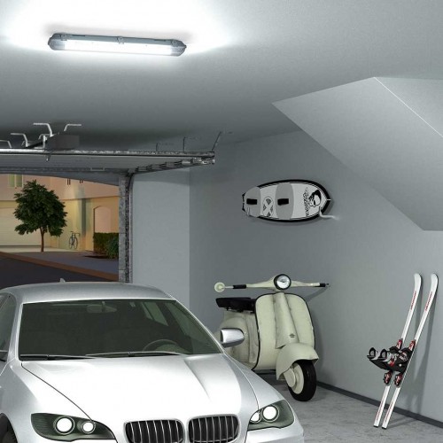 REGLETA LED TITANIA DOBLE DE ALTA RESISTENCIA 2X9W 1800 LÚMENES LUZ FRÍA 220-240V/50-60Hz Simon