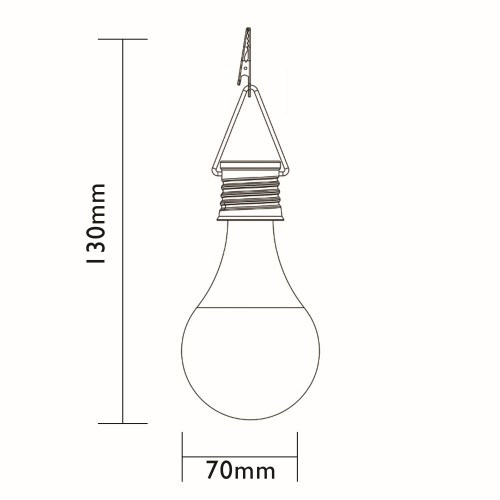 BOMBILLA SOLAR LED CRISTAL Luxform