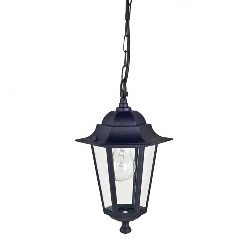 FAROLA COLGANTE ORLANDO NEGRO E-27 60W 220V Luxform