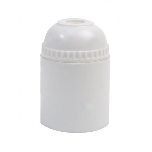 PACK 2 PORTALÁMPARAS TERMOPLÁSTICO LISO E-27 BLANCO Simon Brico