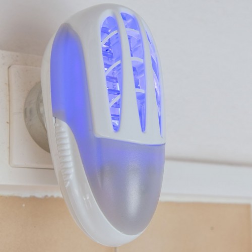 MATA INSECTOS ENCHUFABLE MINI LUZ UV-A LED COBERTURA 12M² 230V/50HZ CONSUMO 1W BLANCO COATI