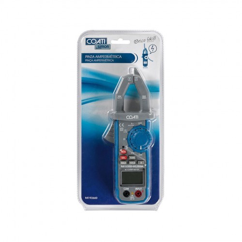 PINZA AMPERIMÉTRICA CON SELECTOR DE ESCALA MANUAL Y AUTOMÁTICO Coati
