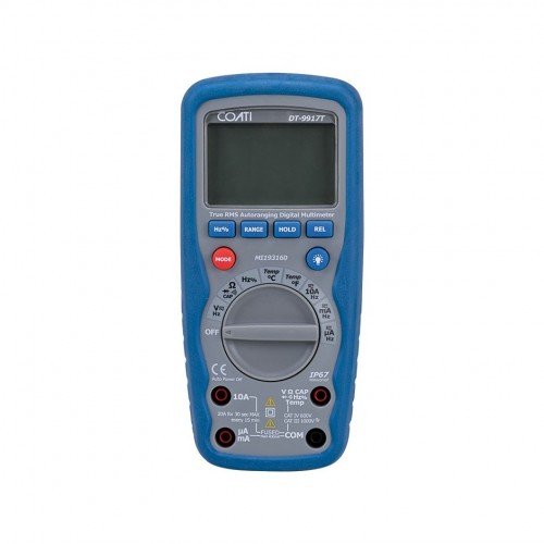 MULTÍMETRO PROFESIONAL CON AUTORANGO Y SELECTOR DE ESCALA MANUAL Y AUTOMÁTICO Coati